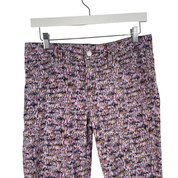 Marc by Marc Jacobs Lou Skinny Jeans Purple Printed Corduroy Mid Rise Womens 29 - Picture 2 of 8